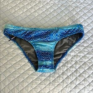 Jolyn Blue Wave Pattern Bikini Bottom